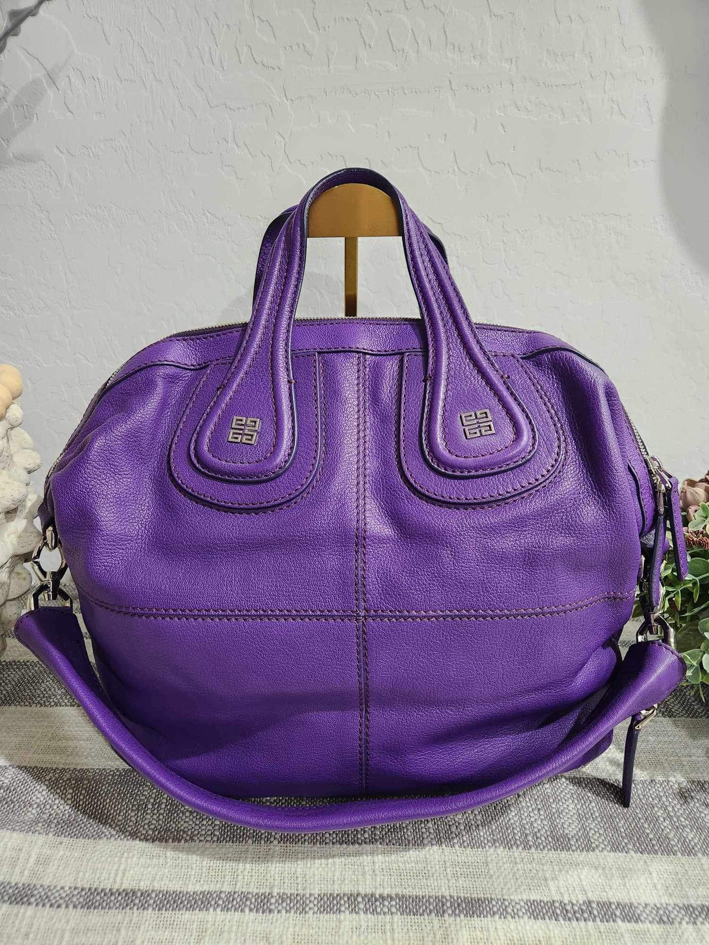 Givenchy Nightingale Purple Medium Bag