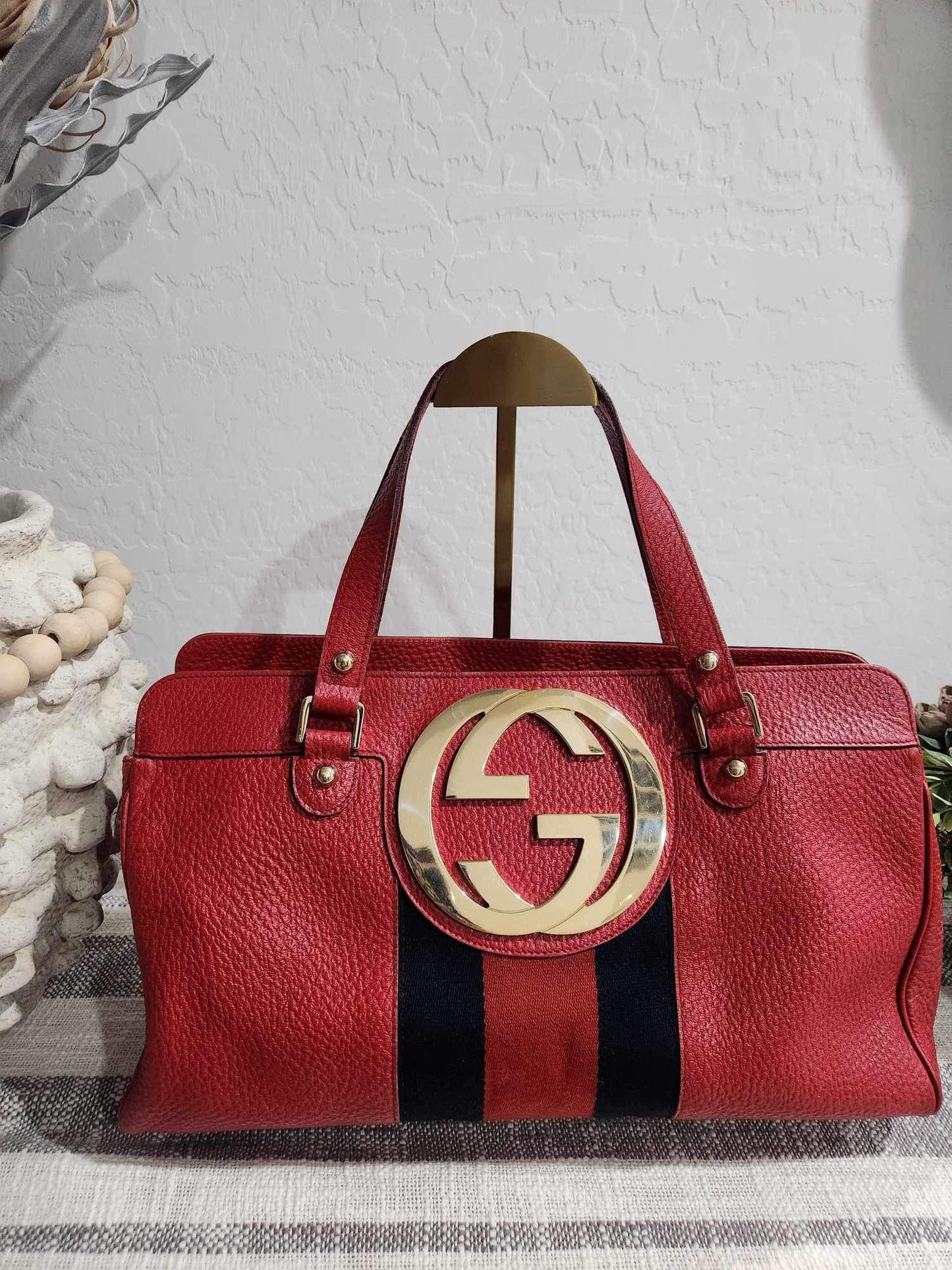 Gucci GG Blondie Web Handbag