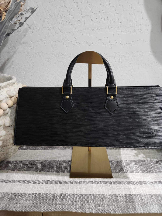 Louis Vuitton Sac Triangle Epi Leather Black Handbag