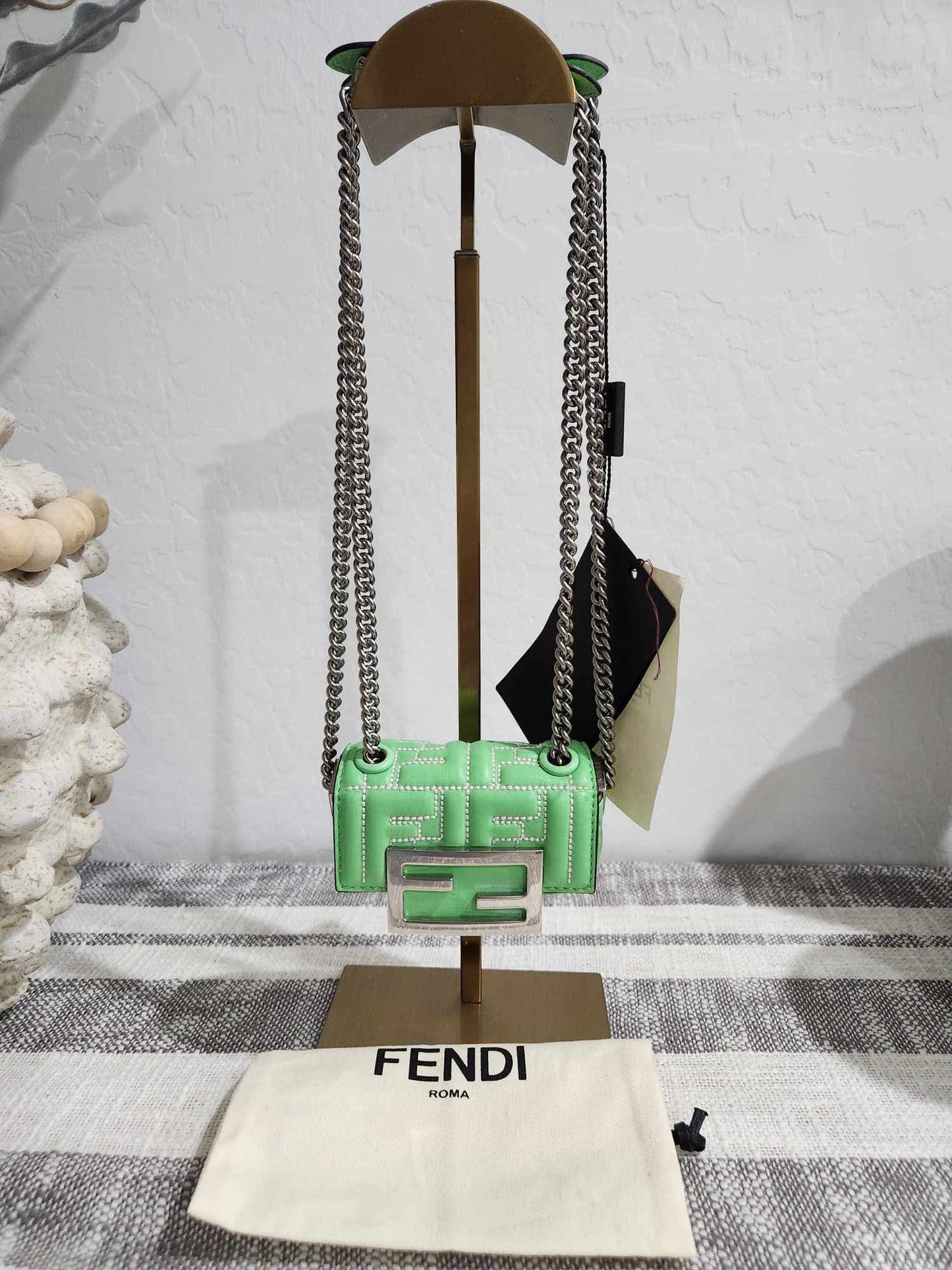 Fendi Nano Baguette Chain Bag