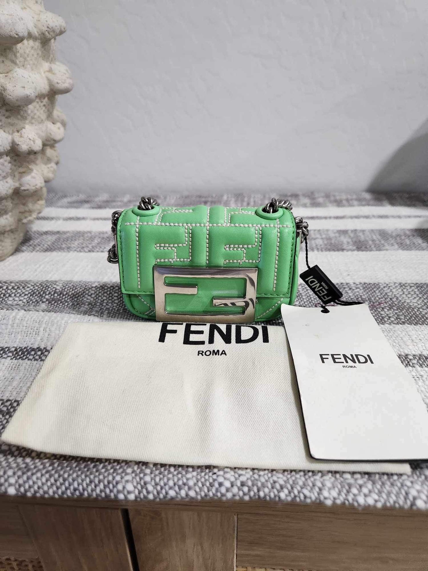 Fendi Nano Baguette Chain Bag