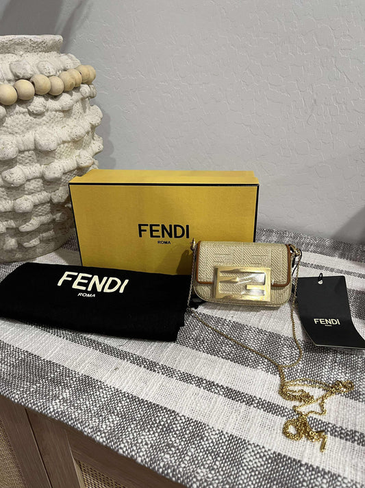 Fendi Nano Baguette Charm with detachable chain strap *BRAND NEW*