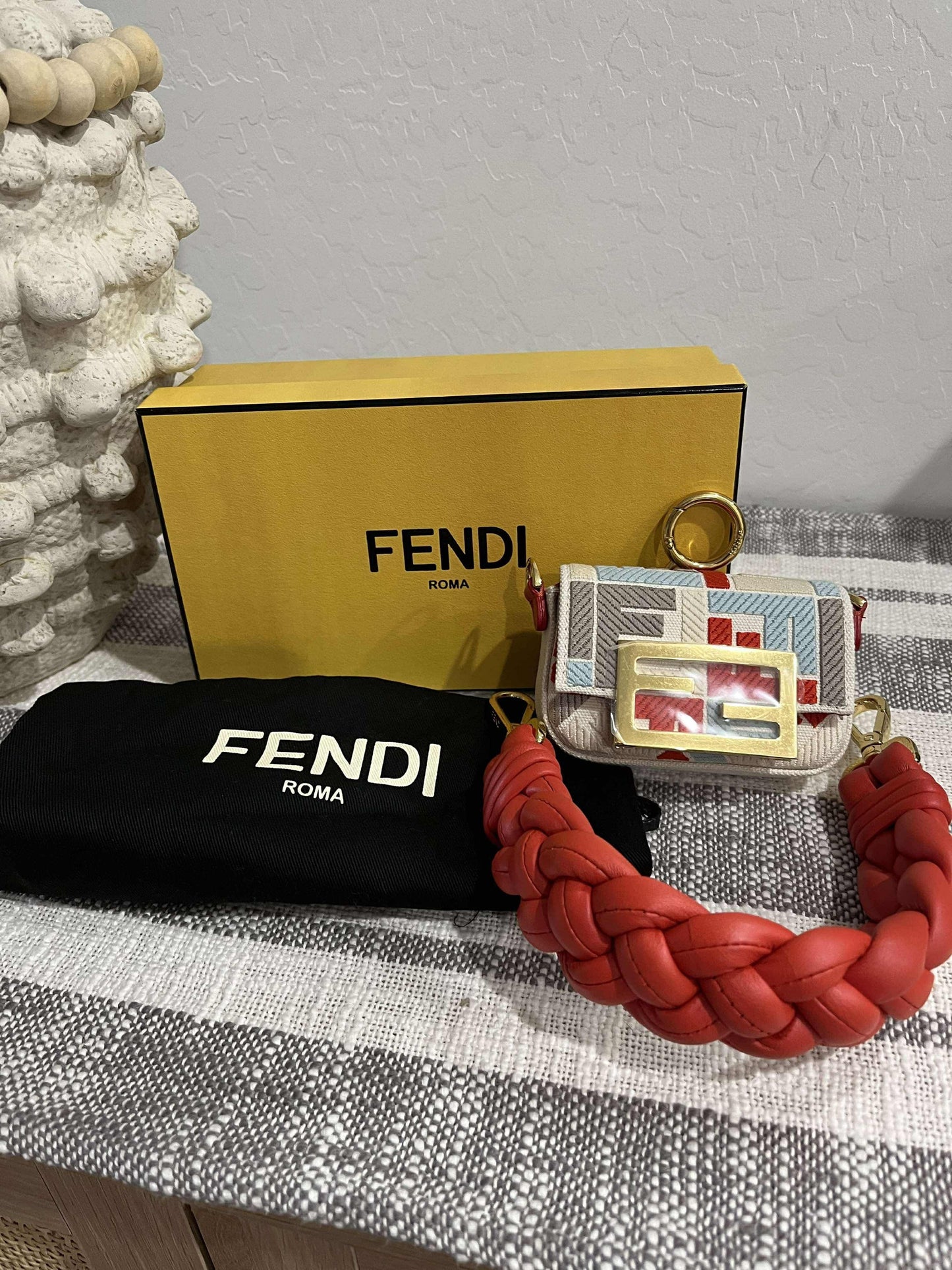 Fendi Nano Baguette Charm with detachable strap *BRAND NEW*